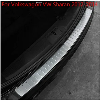 Augstas kvalitātes Nerūsējošā tērauda Ārējo Durvju sliekšņa pretnodiluma plāksnes Aizsargu vāciņš melns Auto, Lai Volkswagen, VW Sharan 2012-2017