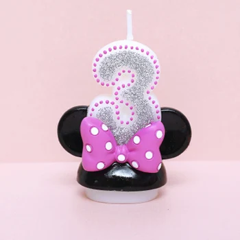 1 GAB Dzimšanas dienu Skaits, lai Kūka Digitālā Karikatūra Torte, Svecītes Dzimšanas dienu Rozā Bezdūmu Mākslas Nakts Gaisma Kūka Dekori Dzimšanas dienas Dāvana