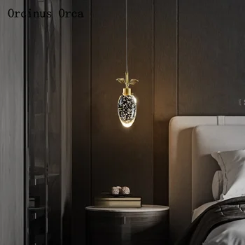 Pēc mūsdienu gaismas luksusa kristāla lustra, ēdamistabas, guļamistabas gultas lampa, radošas personības LED vienu galvu Lustra