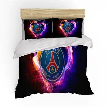 Futbola komandas emblēma iespiesti gultas piederumi radošo sega sega segtu liesmas sega art luxury bed cover sega, spilvendrāna vāciņu