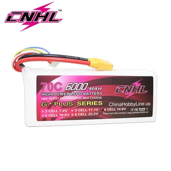 CNHL 6000mAh 4S 14.8 V 70C Lipo Akumulators