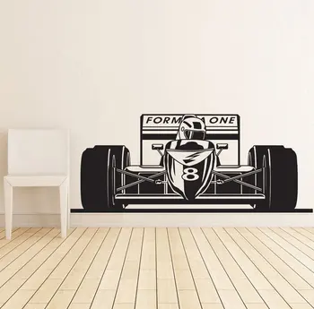 F1 Formula, Sienas Uzlīmes, Vinila Mākslas Decal Sacīkšu Auto Formula 1 Rmoveable Mājas Apdare dzīvo jamo istabu Guļamistaba Dekori Mākslas Plakātu ZX600