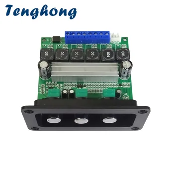 Tenghong TPA3118D2 2*50W+100W 2.1 Subwoofer Amplificador Audio Skaņas Pastiprinātājs Valdes Digitālie Jaudas Pastiprinātāji Ar Paneli DIY AMP