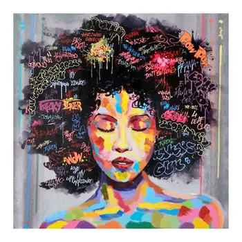 Portrets Dimanta Krāsošanas Kārtu Pilnīgu Urbt DIY Mozaīkas Izšuvumi 5D Cross Stitch Grafiti Ielu Sienu Mākslas Anotācija Sievietēm
