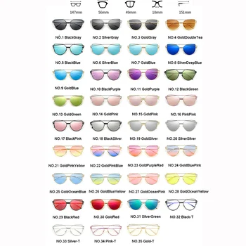 RBROVO ir 2021. Zīmola Dizainere Cat Eye Saulesbrilles Sieviešu Vintage Metāla Atstarojošs Glāzes Par Sievietēm, Spoguļi Retro Oculos De Sol Gafas