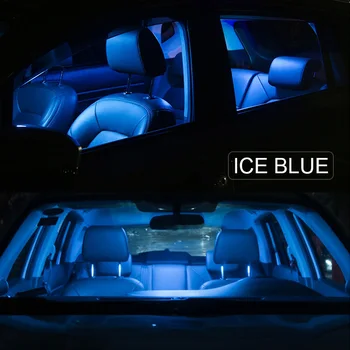 13pcs Balts Canbus Kļūdu Bezmaksas Auto LED Spuldzes Interjera Komplekts BMW i3 Dome Kartes Bagāžnieka Licences numura zīmes Lukturi
