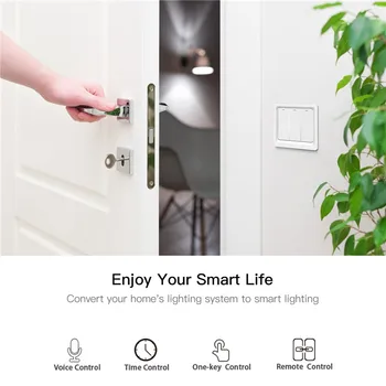 WiFi Smart Home Gaismas Slēdzi nospiedis Pogu Smart Life/Tuya APP Tālvadības pults Darbojas ar Alexa, Google Home Balss Vadība
