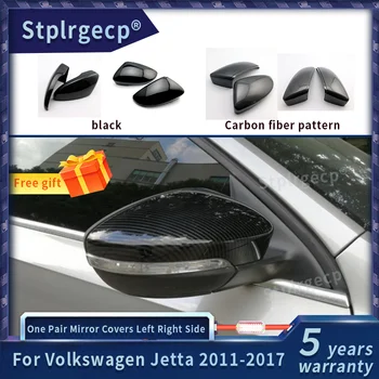Par Volkswagen Jetta 2011 2012 2013 2016 2017 Viens Pāris Oglekļa Šķiedras Auto Atpakaļskata Spoguļa Vāks Vāciņš