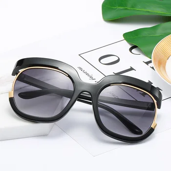 2019 Jaunu Unikālu Dizaineru Saulesbrilles Sieviešu Slīpums Lēcu Modes Personības Briļļu Sarkans Melnās Brilles Gafas De Sol Mujer