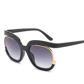 2019 Jaunu Unikālu Dizaineru Saulesbrilles Sieviešu Slīpums Lēcu Modes Personības Briļļu Sarkans Melnās Brilles Gafas De Sol Mujer