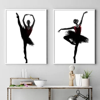 Baleta Balerīna Dejotājs Meitene Audekls Plakāti Klasiskā Izdrukas Minimālisma Sienas Mākslas Glezniecības Apdares Bildes Mūsdienu Mājas Dekoru