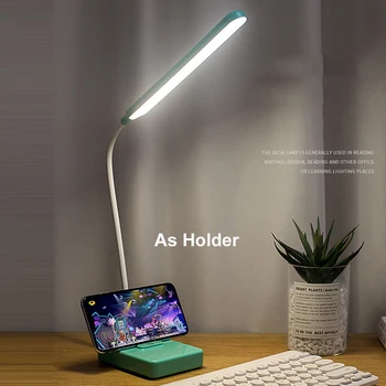 5v Nakts Galda Lampa Studiju Lasīšanas Gaismas Flexo Touch Galda Lampas Guļamistaba ar USB Lādētāju Acu Aizsardzība Led Galda Lampa
