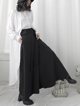 Yamamoto Black Pavada, Hepburn, maz melns tērps, neregulāras, nišu dizains, slim,-line