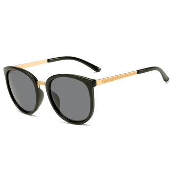 Ir 2021. Modes Apaļas Saulesbrilles Vīriešiem, Sievietēm, Liela Kadru Vadīšanas, Saules brilles Toņos Luksusa Zīmolu Dizainera Metāla Briļļu UV Aizsardzība