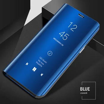 Samsung a41 gadījumā, Smart Mirror Flip Case For samsung Galaxy a41 