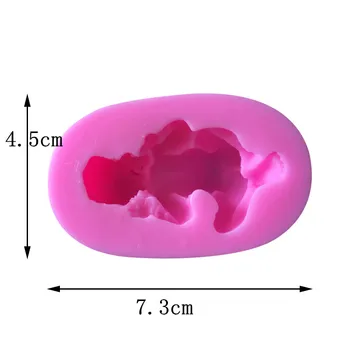 1PC trīsdimensiju baby baby pomādes EEK kūka dekorēšanas instrumentiem āmuļi pelējuma modelēšana želejas pelējuma šķidro silikonu pelējuma
