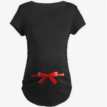 Dzemdību Tee Krekli Grūtnieču Drēbes Pilnībā Rudens Topi Chritstams Tauriņu Iespiestas Jaunas (Gads T-Krekls Grūtniecības Apģērbi