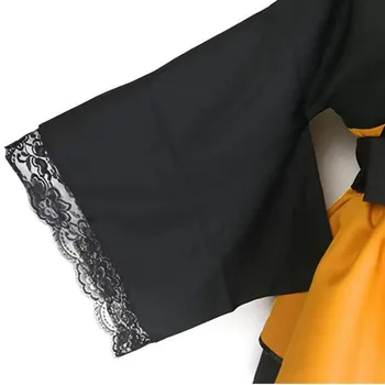 Uzumaki Naruto Cosplay Kostīmu Unisex Lolita Kleita Pilns Komplekts Kimono Pielāgota