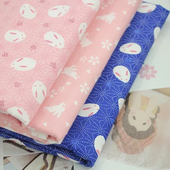Japāņu Stila Trušu Apdrukāta Kokvilnas Auduma Audu Rokdarbi Šūšanas Materiālu Baby Auduma Spilvena Mājas Tekstila Raibs