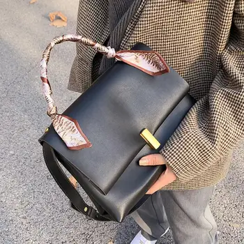 Vintage Lentes Tote soma ir 2021. Modes New Augstas kvalitātes PU Ādas Sieviešu Dizainers Rokassomu Augstas ietilpības Plecu Messenger Bag