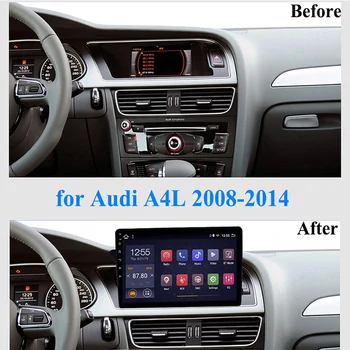 2 Din Android 8.1 AUTO GPS Stereo Radio Multimediju atskaņotājs, Audi A4L auto radio 2008. -. gadam