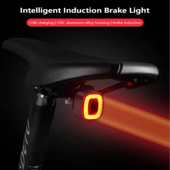 Velosipēds Velosipēdu Gaismas LED Taillight Aizmugures Drošības Brīdinājums Riteņbraukšana Portatīvo Motociklu Apgaismojums USB Stila Uzlādējams Cafe Racer