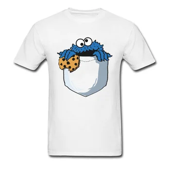 Druskas Manā Kabatā T Cookie Monster T Krekls Vīriešiem Smieklīgi, Topi, t-veida, Karikatūra T-krekls Vasaras Kokvilnas Apģērbu Dizainers