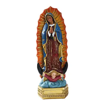 Reti, 8 Collu Our Lady of Guadalupe Jaunavas Marijas Statuja Kristīgās ticības Dāvana Ziemassvētku Darbvirsmas Parādīšana Mājas Dekoru