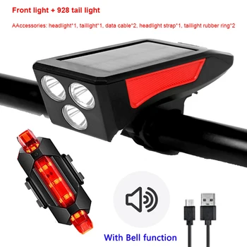 2GAB Velosipēda Gaismas Ūdensnecaurlaidīgs USB Uzlādes LED Velosipēda Priekšējo Lukturu Lampas Aizmugurē Taillight Velo Gaismas Laternu Velosipēdu Piederumi