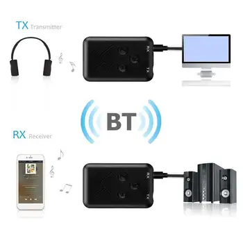 3.5 mm Audio Bezvadu Bluetooth 4.2 Raidītājs Uztvērējs RX-TX-10 Stereo Dongle Adapteri