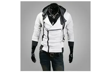Jaunu Stilīgu Creed pelēkā vārna Vīriešu Cosplay par Slepkavu Atdzist Slim Jaka kostīmu Labu