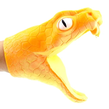 2Colors Čūska Rex Krokodils Roku Leļļu Cimdi Mīksta Vinila PVC Dzīvnieku Galvas Attēls Spilgti Bērnu Rotaļu Modeli Dāvanas