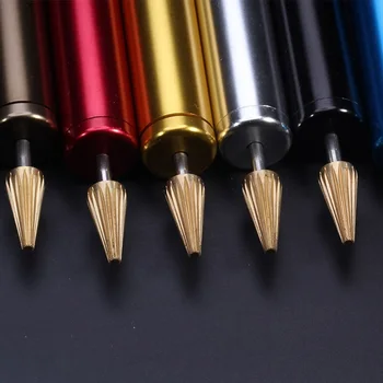 DIY Misiņa Galvas Ādas Malas Eļļas Pildspalvu Top Pro Malas Krāsošanas Pildspalvas Aplikatoru Ātri Malas Krāsu Rullīti Līdzeklis Ādas Amatniecības