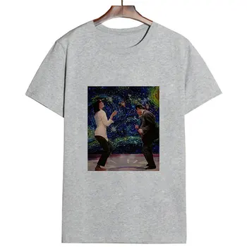 Vasarā Jauni 2019 Sieviešu Harajuku Retro Smieklīgi Pulp Fiction Mānīšanās Jaunavas Marijas Mia Wallace Drukāšanas Korejiešu Stilā, Streetwear T Krekls
