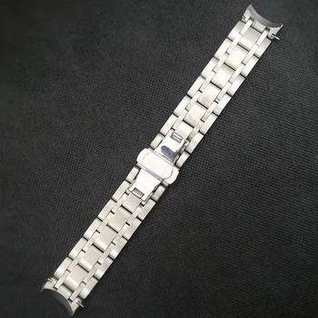 Izliektās Beigām Nerūsējošā Tērauda Watchband par Tissot 1853 Couturier T035 18/22/23mm Skatīties Joslā, Sieviešu, Vīriešu Siksna Aproce