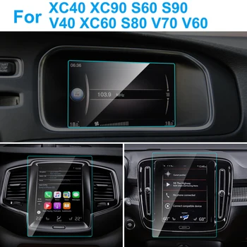 Auto GPS Navigācijas Ekrāna Aizsargs Volvo XC40 XC90 S60 S90 V40 XC60 S80 V70 V60 Interjera aizsargplēvi Auto Piederumi