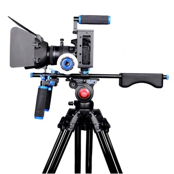DSLR Rig Kamera, Būris Komplektu Pleca Stabilizēšanas Sistēma, Video Iekārta Canon 5D Mark III IV 6D 7D, Nikon D7200 Sony A7 GH5 GH4