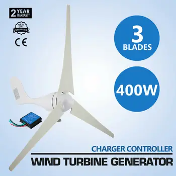 Windgenerator 400 vatu Vēja Ģenerators 12v DC Vēja Turbīnu Ģenerators 400w 20A mit 3 Rotorblättern 800R/min (400W)
