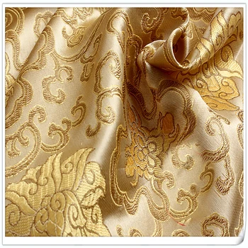 Goda Ziedi stila Brokāta Auduma Damask Žakarda Apģērbu Kostīmu Apdare, Mēbeļu Aizkaru DIY Apģērba Materiāls AR skaitītāju
