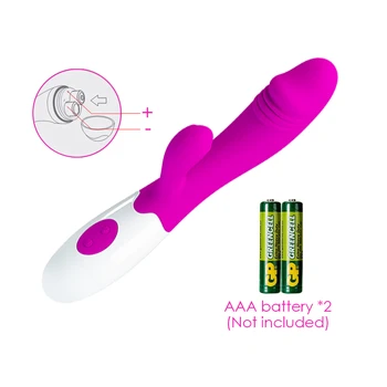 30 Vibrācijas Režīmiem G-Spot Vibrators, Dildo Dubulta Vibrācijas Gluda Ūdensizturīgs Silikona Sievietes Maksts Klitora Sieviešu Massager