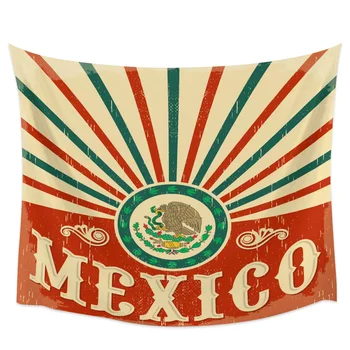 Meksika Vintage Dekoru, Sienas Karājas Gobelēni Pārklājs Gobelēns Sienas Mākslas Aizkaru, Gultas Šalle Lapa Hipoalerģiska Mēbeles