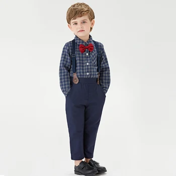 Top un Top Zīmolu Bērniem Zēnu Apģērbu Komplekts Kokvilnas garām Piedurknēm Topi+Zeķu Bikses 2gab Tērpiem, Bērnu Ikdienas Apģērbu
