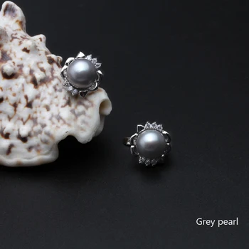 Modes Dabiskie saldūdens melnā Pērle klipu auskars Rotaslietas Sievietēm kāzu dāvanu