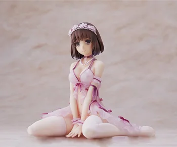 14cm ANIPLEX MAINĪT Kato megumi Apakšveļa poza kawayi meitene sēž anime attēls PVC rotaļlietu Kolekcija Apdare