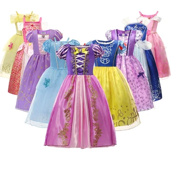 Ziemassvētku Meitenes Princese Kleita Halloween Kostīmu Dzimšanas dienas svinības Apģērbi Bērniem Bērniem Vestidos Drēbes Fille Meitenes Masku
