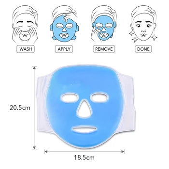 Atkārtoti Sejas Maska Cold&Hot Gēla Maska No Lateksa-Bezmaksas Ledus Komprese Karstā Terapijas Pad Dzesēšanas Maskas Nogurums Palīdzības Atpūsties Pad Ādas Kopšanai