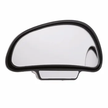 1Pc Automašīnu Transportlīdzekļa Universālā Kreisajā/Labajā Pusē Blind Spot Spogulis Regulējams Platleņķa Skatu Drošības Apsildāmi Spoguļi, Melns/Sudraba C45