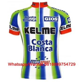 Kelme Maillot Pro Komandas Īsām Piedurknēm Zaļo Velosipēdu Jersey Vīriešiem, Kas Vasarā Velosipēdu Ceļu Velosipēds Krekls Āra Sporta Ropa Ciclismo Apģērbi