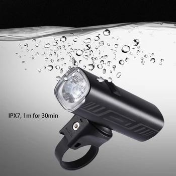Velosipēds Gaismas Ūdensnecaurlaidīgs USB Uzlādējams LED 1600mAh MTB Priekšējo Lukturu Lampas Alumīnija Ultravieglajiem Lukturīti, Velosipēdu Gaismas Tipa C