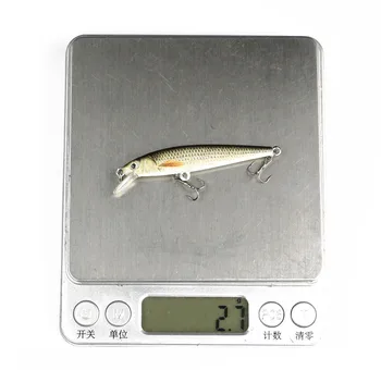 2gab Mini Platgalve Zvejas Ēsmas 6.5 cm 2.7 g Trokšņa Modeli Spilgti Platgalve Ēsmu Swimbait Crankbait Top Ūdens Bass Lure Zivis